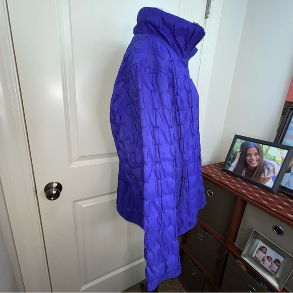 Mycra Pac Donatella Fashion Travel Reversible Rain Coat Purple Small - Picture 4 of 17